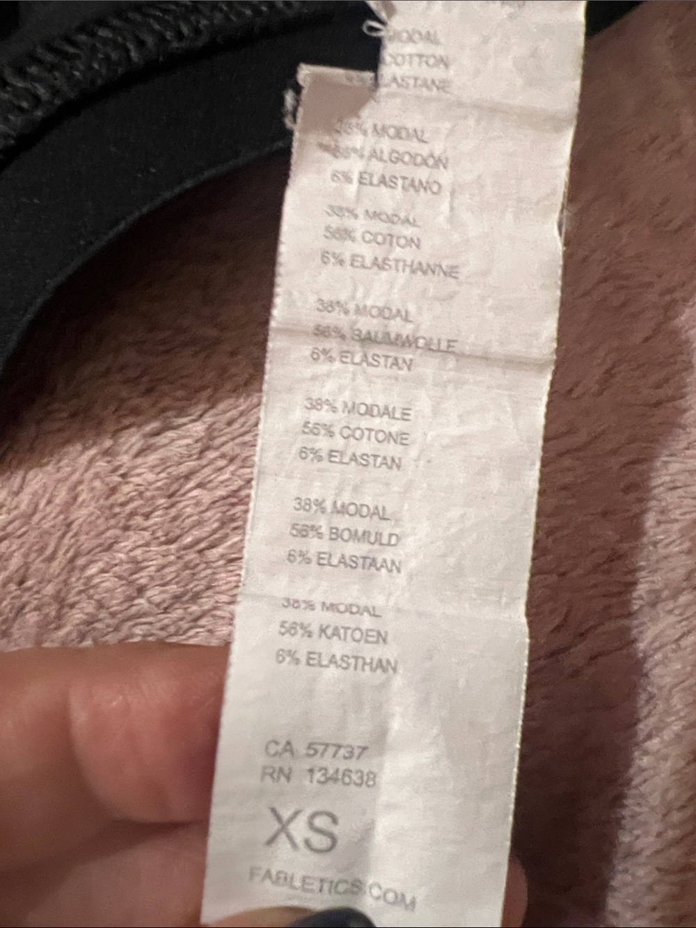 Fabletics Black Wirefree Sports Bralette - Picture 3 of 7